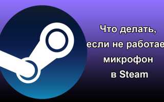 Що робити, якщо не працює мікрофон в Steam