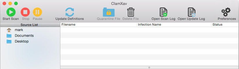 Захист системи за допомогою ClamXav