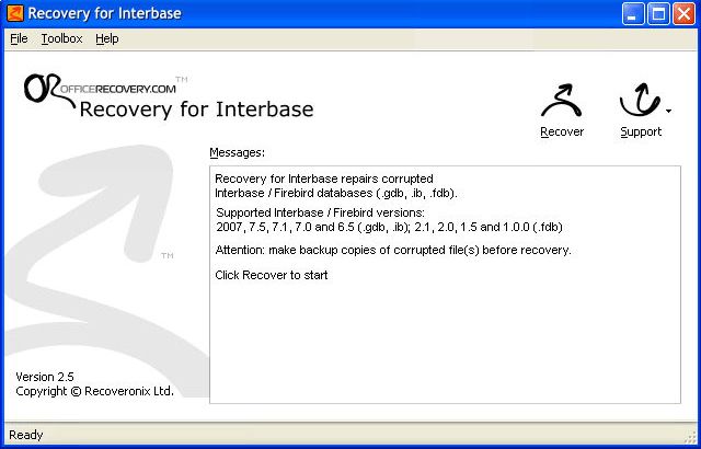 Recovery For Interbase