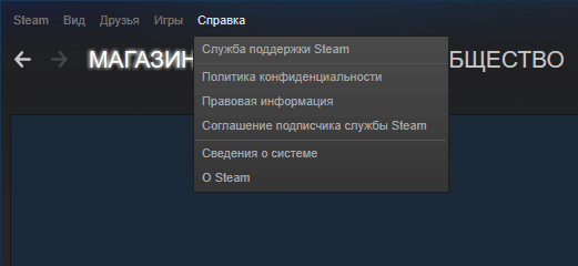 «Підтримка» в Steam