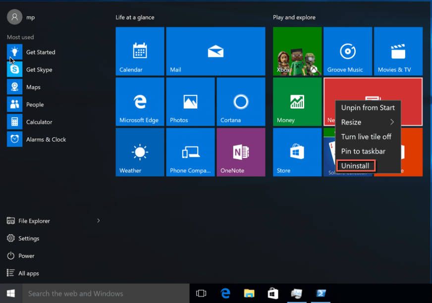 Windows 10 Default App Remover