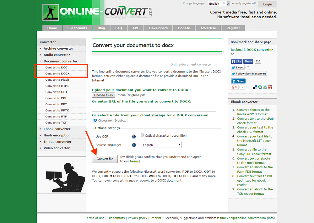 Сайт онлайн конвектор
