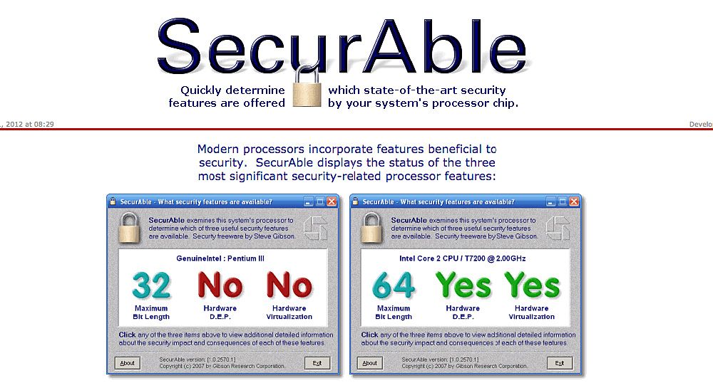 SecurAble оцінить можливості процесора