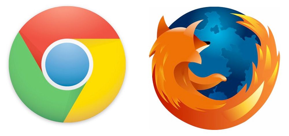 Альтернативні Google Chrome і Mozilla Firefox (логотипи)