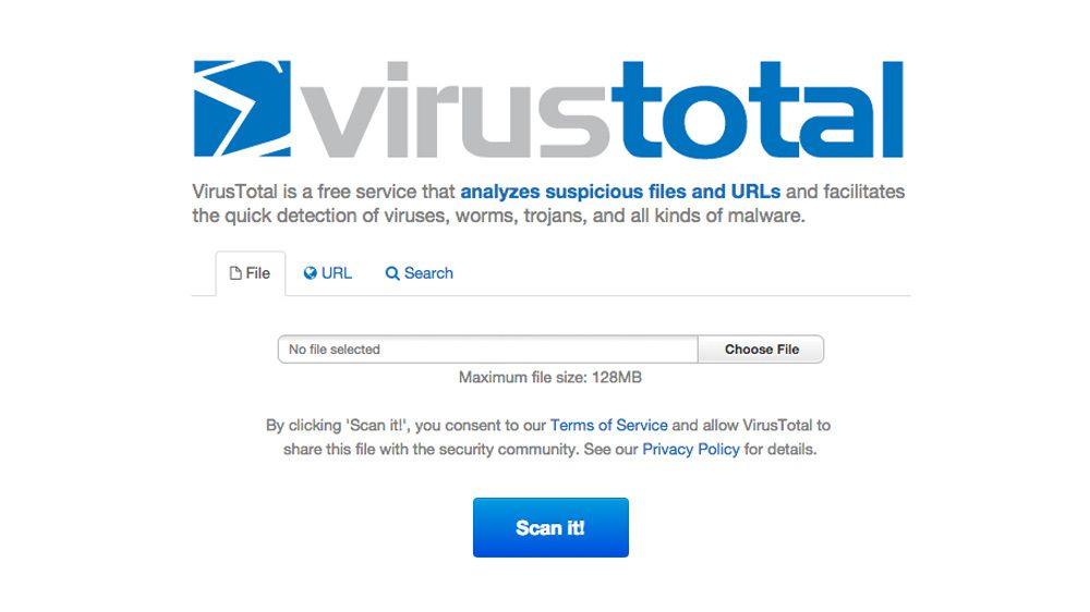 Популярний онлайн-антивірус Virustotal