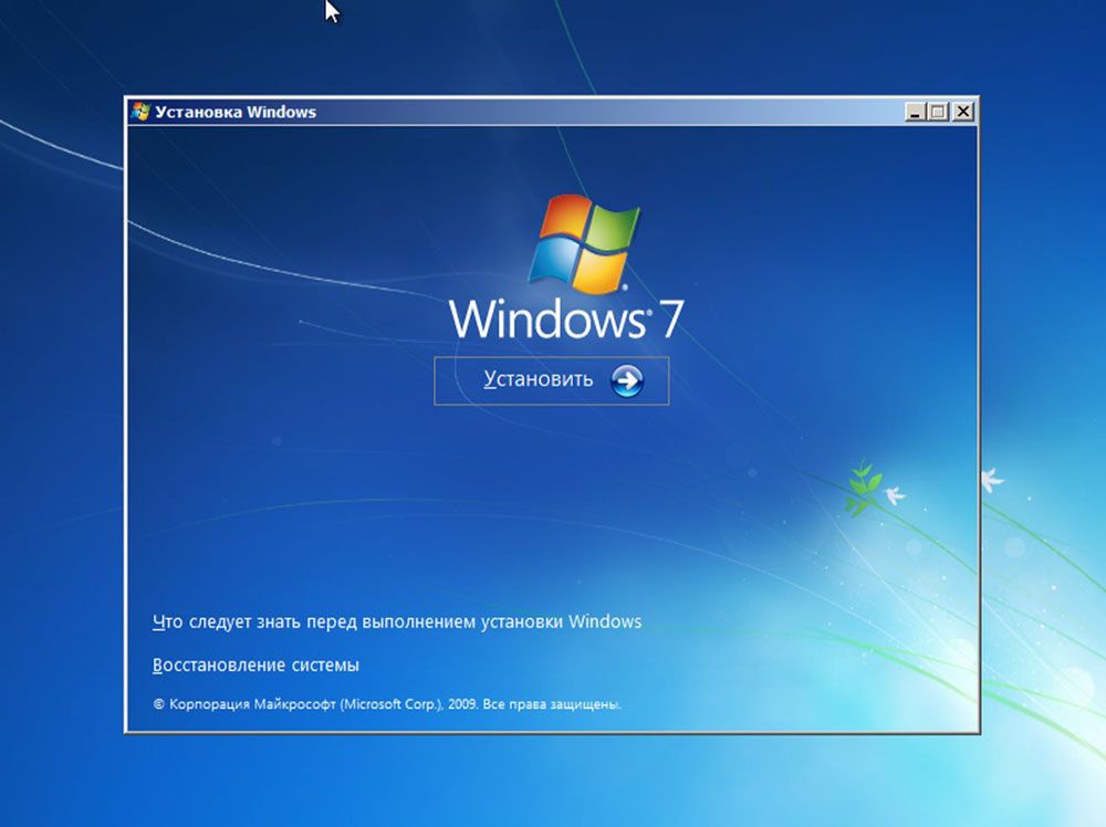 Встановити Windows 7