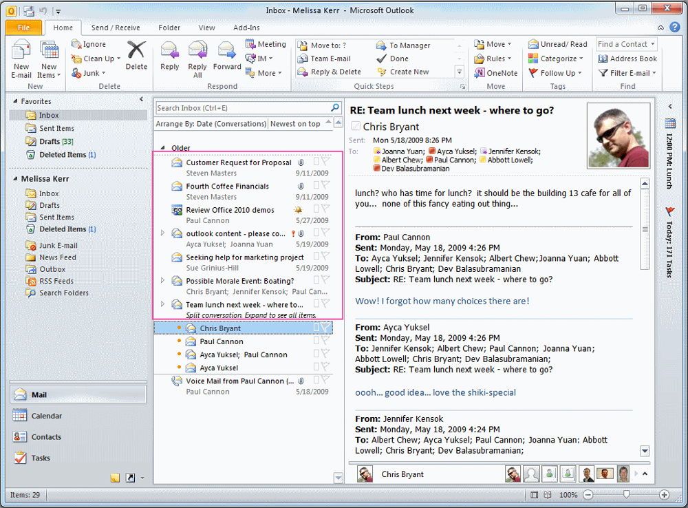 Microsoft Outlook скріншот програми