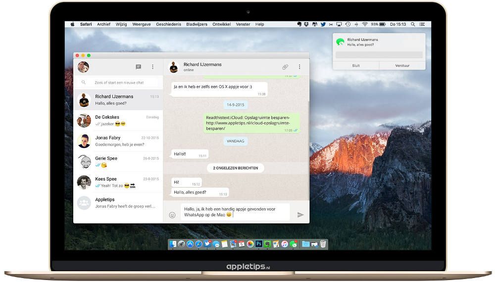 Ілюстрація на тему Як встановити WhatsApp на Mac: використання мессенджера на Apple