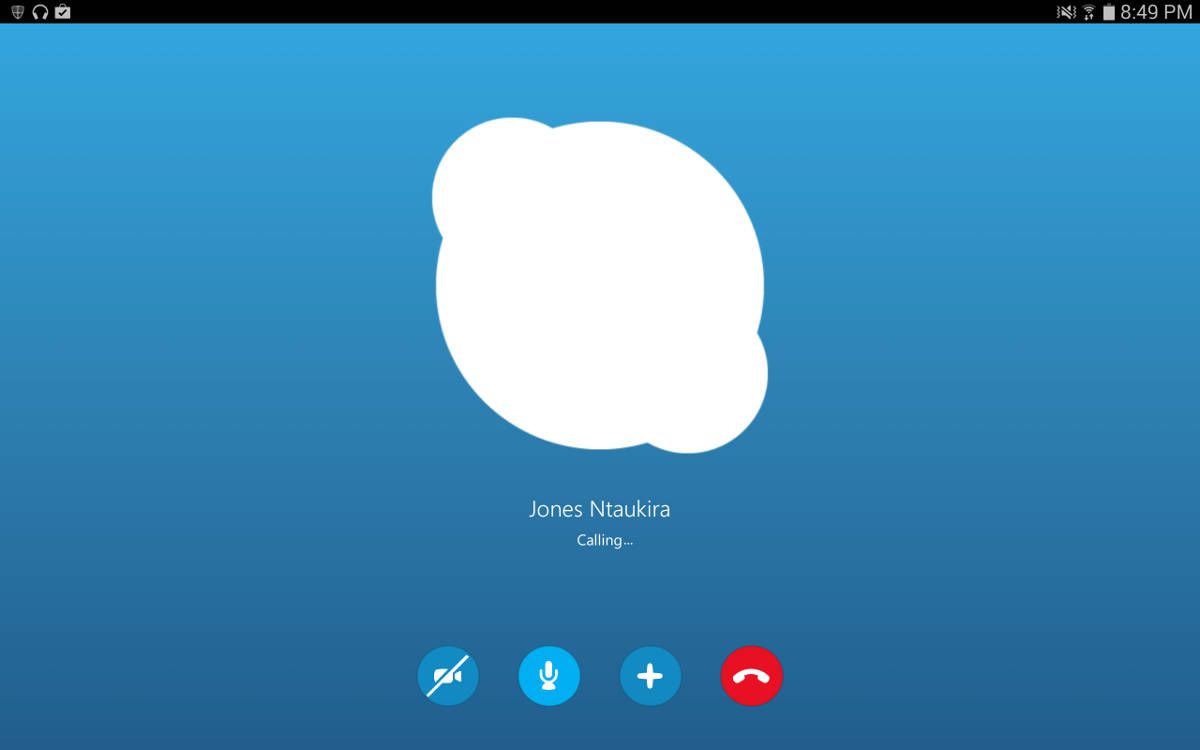 Білий екран Skype