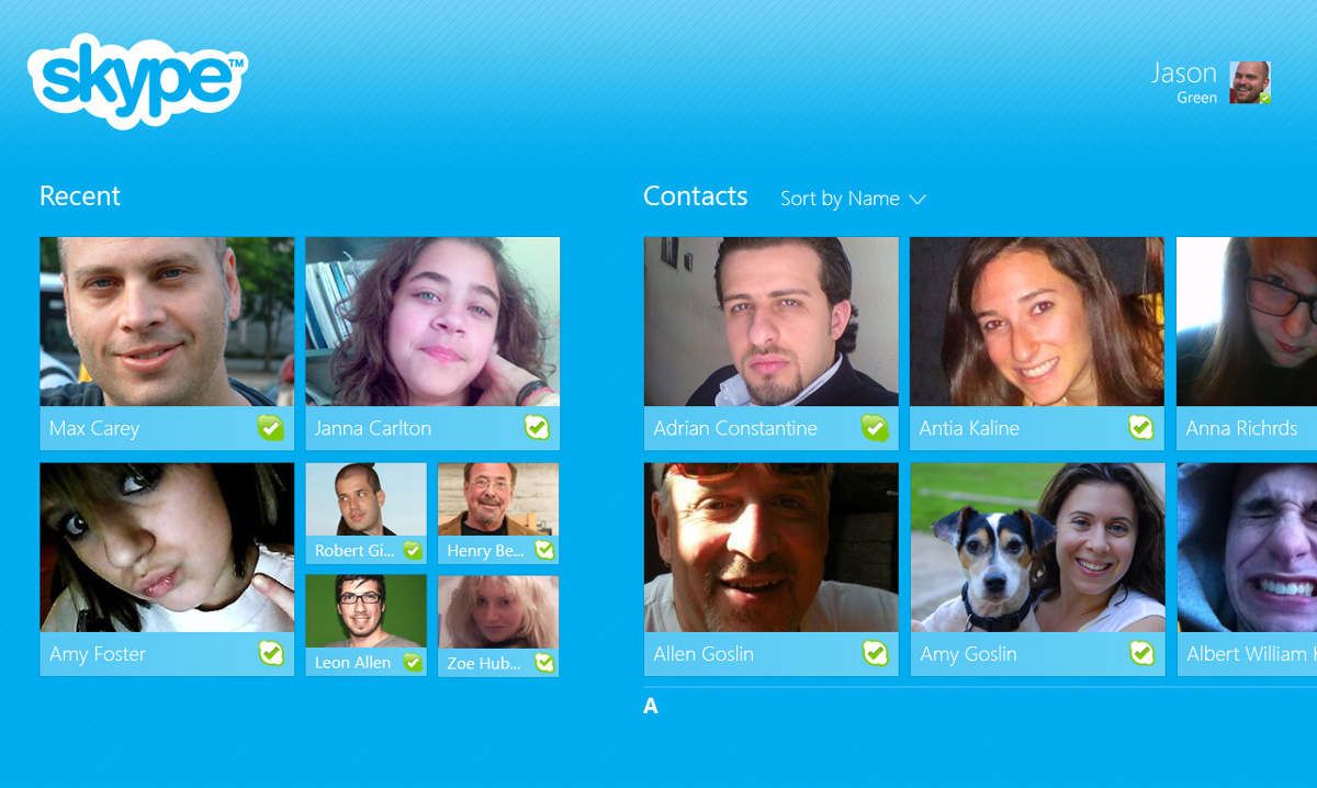 Контакти в Skype