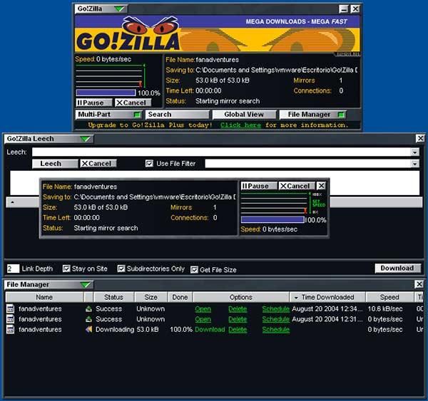 GoZilla Інтеграція браузера