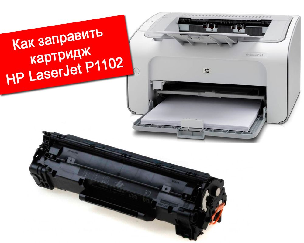 Принтер HP LaserJet1102 і картридж