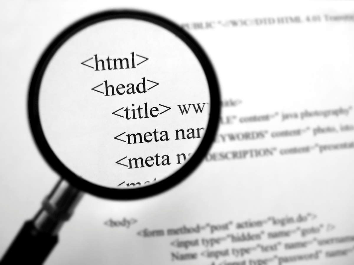 Текст HTML і лупа