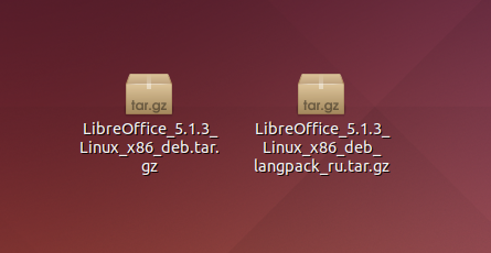 Як встановити LibreOffice в Ubuntu з deb файлів