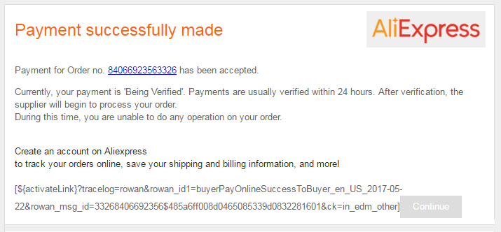 Payment-successfully-made-aliexpress