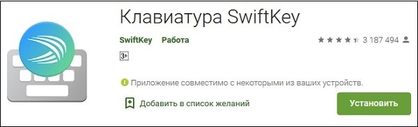 клавіатура SwiftKey