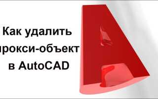Як видалити проксі-об’єкт в AutoCAD