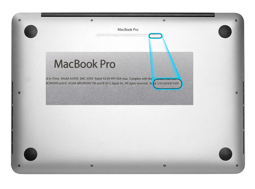 MacBook Pro серійний номер