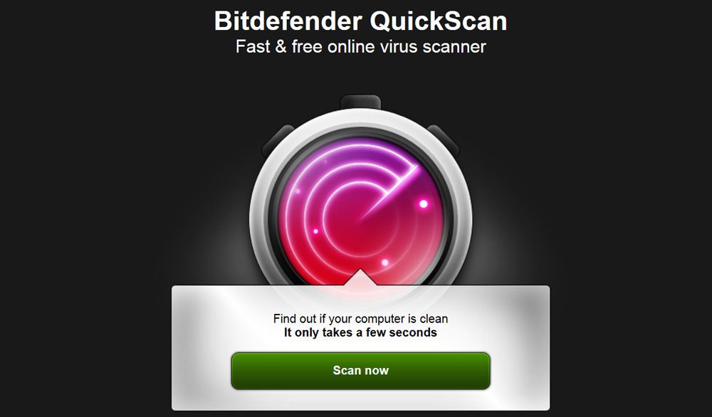Антивірусне розширення Bitdefender Quickscan