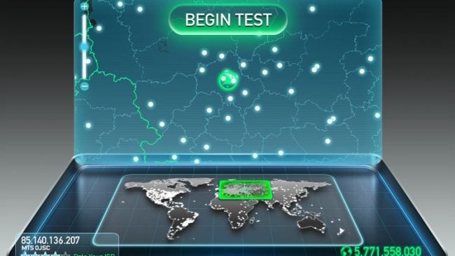 Сервіс перевірки швидкості Інтернету Speed ​​Test