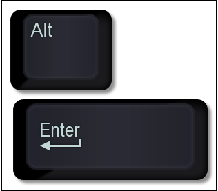 Alt + Enter